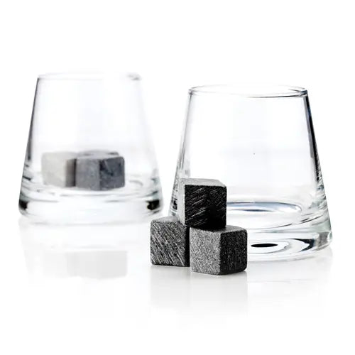 Glacier Rocks® Soapstone Cube and Tumbler Set By Viski  (Min 24)