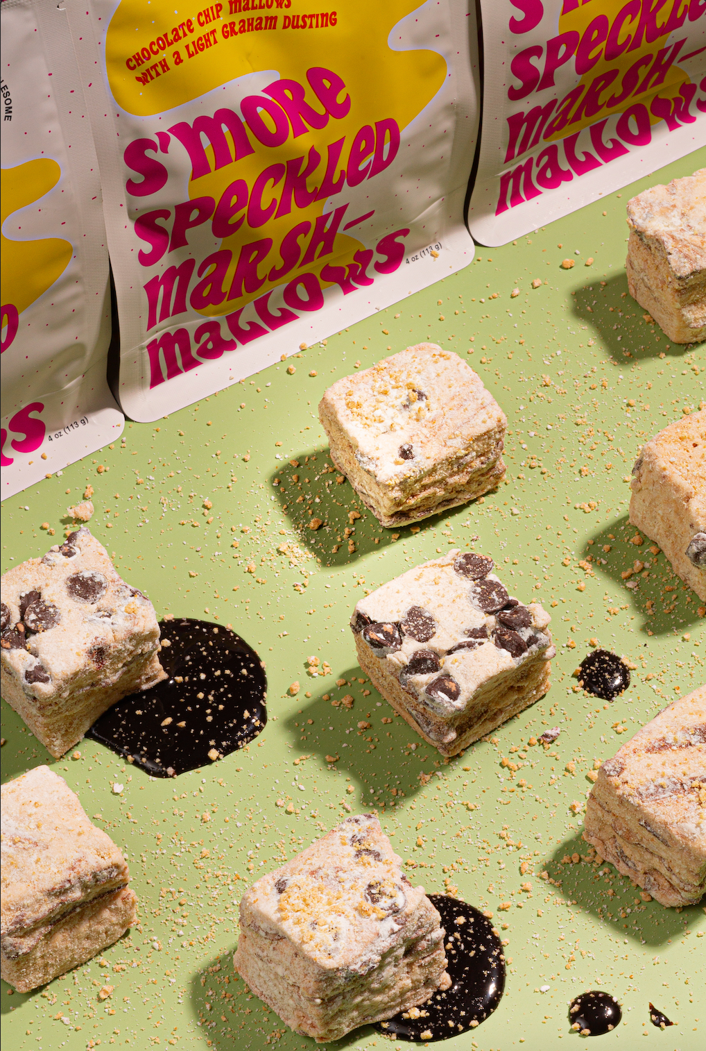 Handmade S'more Speckled Marshmallows